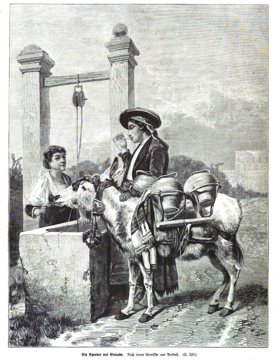Aguador in Granada / Über Land und Meer 17 1873 ©MDZ