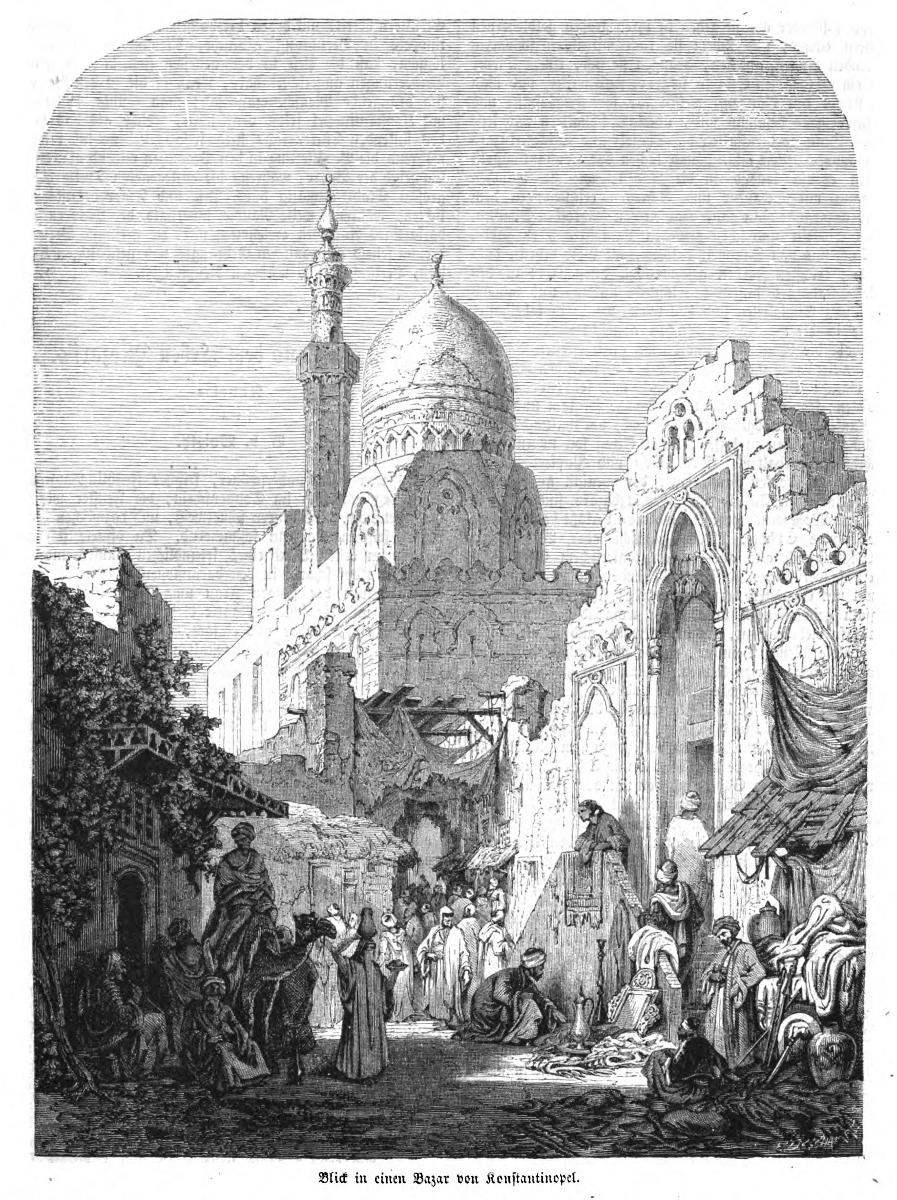 Blick in einen Bazar von Stambul Die Illustrirte Welt 1865 / © ANNO/ÖNB