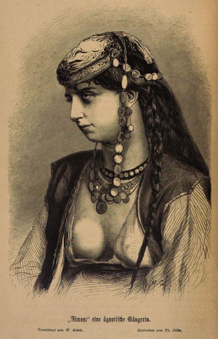 "Almsasz", eine ägyptische Sängerin / W. Gentz 1869 ©MDZ