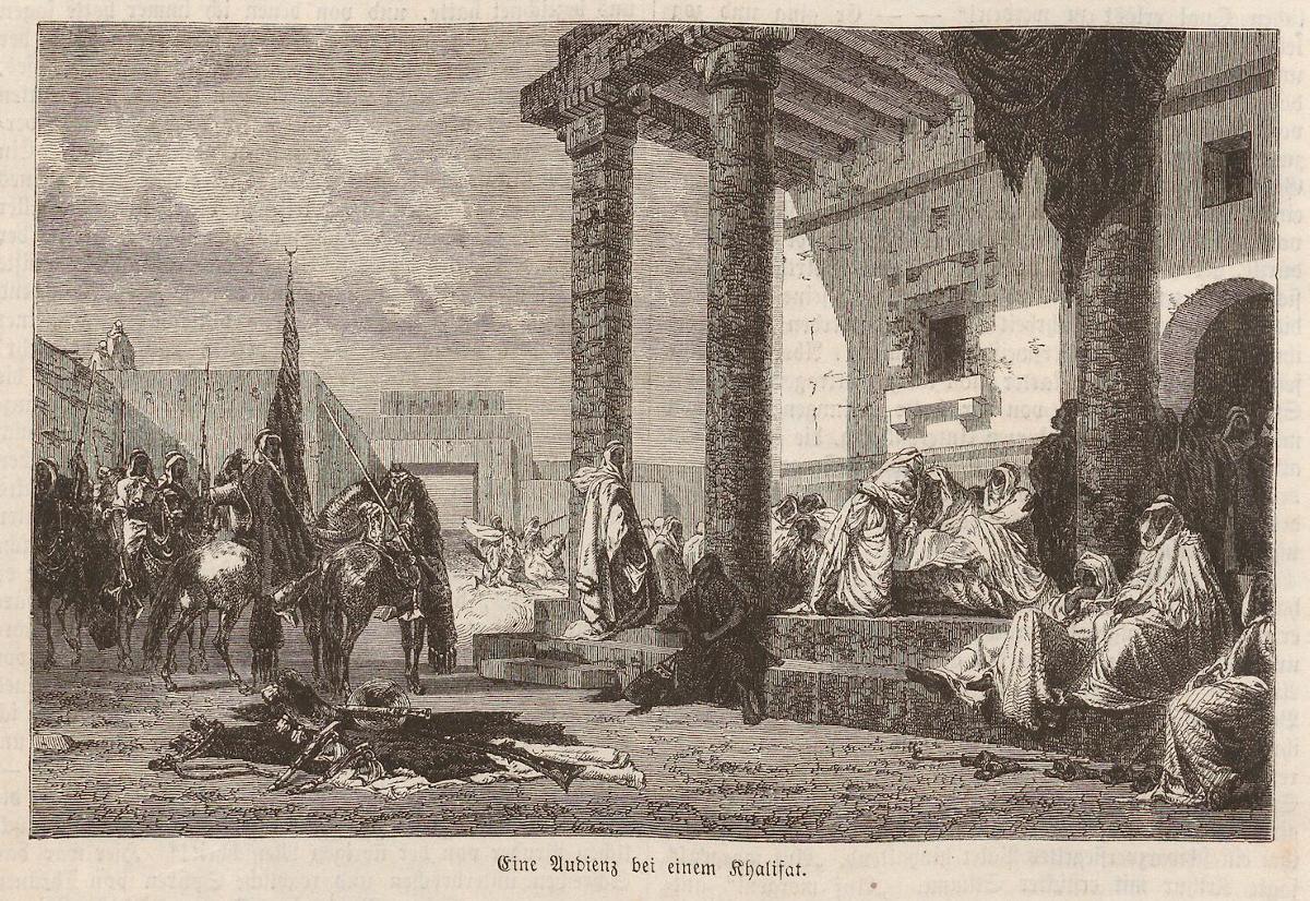 Eine Audienz bei einem Khalifat. Die illustrierte Welt 1860 ©Heidelberger historische Bestände – digital