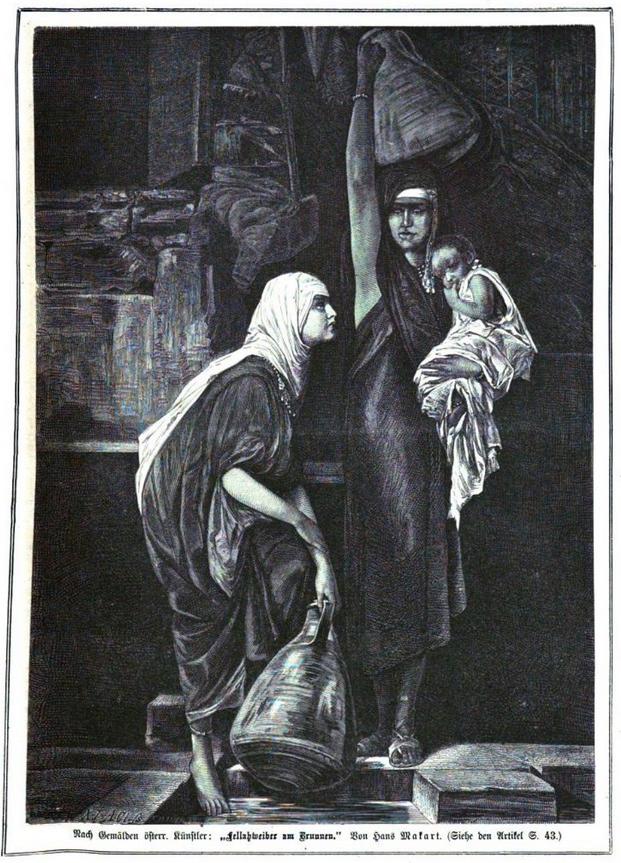Fellahweiber am Brunnen / Hans Makart ©Google Books