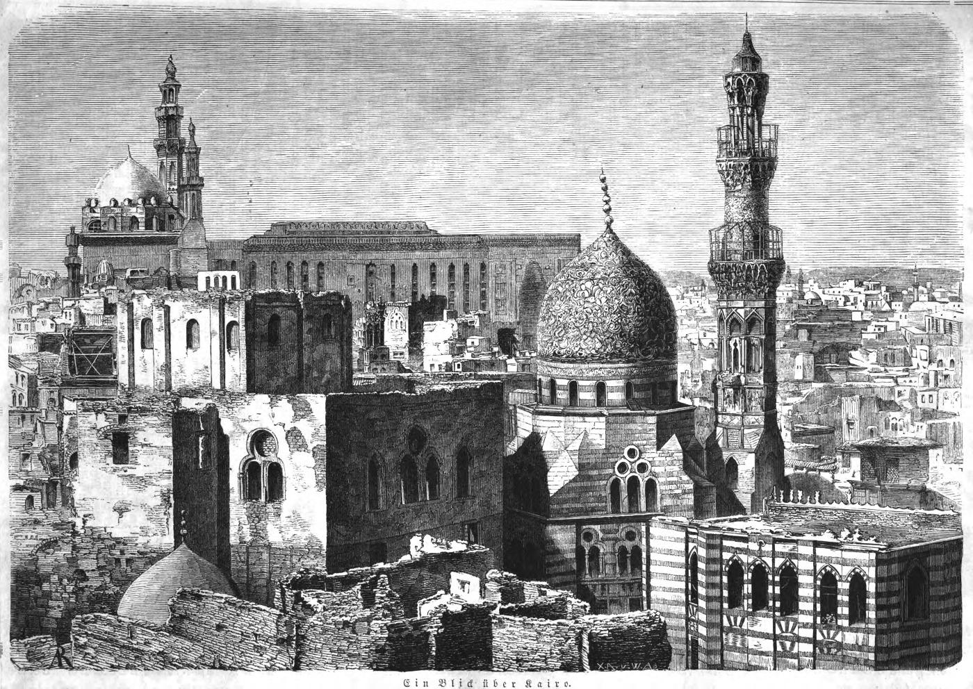 Gartenlaube 5 1860 Ein Blick über Kairo ©ÖNB/ANNO